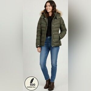 BOGNER FIRE + ICE 600 Down Fill Jacket in Olive Green